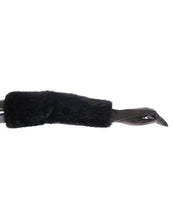 Load image into Gallery viewer, Dolce &amp; Gabbana Black Beaver Fur Lambskin Leather Elbow Gloves
