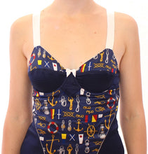 Load image into Gallery viewer, Dolce &amp; Gabbana Blue Sailor Motif Stretch Tank Top
