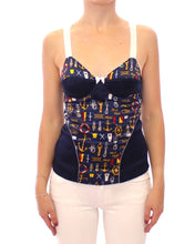 Load image into Gallery viewer, Dolce &amp; Gabbana Blue Sailor Motif Stretch Tank Top
