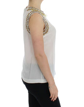 Load image into Gallery viewer, Dolce &amp; Gabbana White crystal embellished tank top
