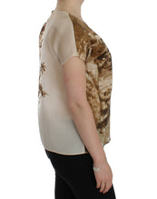 Load image into Gallery viewer, Dolce &amp; Gabbana Brown Taormina silk blouse

