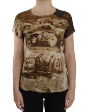 Load image into Gallery viewer, Dolce &amp; Gabbana Brown Taormina silk blouse
