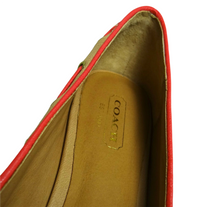 Load image into Gallery viewer, COACH Manika Soft Tan Leather Flat Shoes
