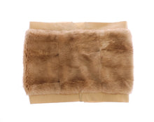 Load image into Gallery viewer, Dolce &amp; Gabbana Exclusive Beige MINK Fur Scarf Wrap
