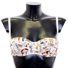 Load image into Gallery viewer, Dolce &amp; Gabbana Elegant White Sailor Print Lingerie Set
