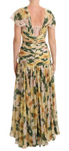 Load image into Gallery viewer, Dolce &amp; Gabbana Floral Elegance Silk Pleated Maxi Dress
