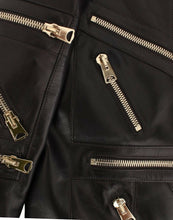 Load image into Gallery viewer, Dolce &amp; Gabbana Brown Lambskin Leather Zipper Jacket
