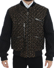 Load image into Gallery viewer, Dolce &amp; Gabbana Black Sequined Goatskin Jacket
