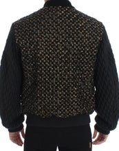 Load image into Gallery viewer, Dolce &amp; Gabbana Black Sequined Goatskin Jacket
