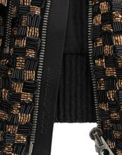 Load image into Gallery viewer, Dolce &amp; Gabbana Black Sequined Goatskin Jacket

