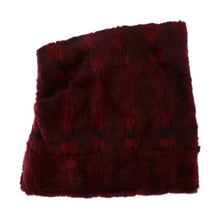 Load image into Gallery viewer, Dolce &amp; Gabbana Luxurious Bordeaux Fur Hooded Scarf Wrap
