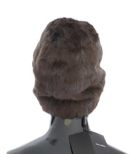 Load image into Gallery viewer, Dolce &amp; Gabbana Brown Weasel Fur Womens Cashmere Hat Beanie
