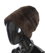 Load image into Gallery viewer, Dolce &amp; Gabbana Brown Weasel Fur Womens Cashmere Hat Beanie
