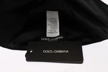 Load image into Gallery viewer, Dolce &amp; Gabbana Elegant Black Floral Wool Cloche Hat
