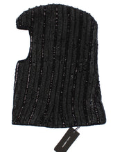 Load image into Gallery viewer, Dolce &amp; Gabbana Elegant Black Sequined Hooded Scarf Wrap
