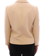 Load image into Gallery viewer, Dolce &amp; Gabbana Beige Wool Pearl Button Jacket Blazer Coat
