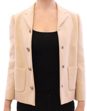 Load image into Gallery viewer, Dolce &amp; Gabbana Beige Wool Pearl Button Jacket Blazer Coat
