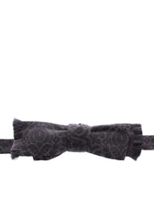Load image into Gallery viewer, Dolce &amp; Gabbana Gray Black Wool Bow Tie
