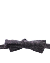 Load image into Gallery viewer, Dolce &amp; Gabbana Gray Black Wool Silk Bow Tie
