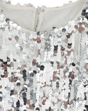 Load image into Gallery viewer, Dolce &amp; Gabbana Silver Sequined Crewneck Blouse T-shirt Top
