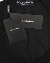 Load image into Gallery viewer, Dolce &amp; Gabbana Black Cashmere Crewneck Sweater Pullover
