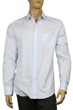 Load image into Gallery viewer, Gucci Gucci Men&#39;s Horsebit Classic Light Blue Cotton Button-Down Dress Shirt
