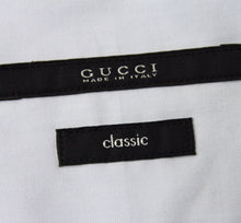 Load image into Gallery viewer, Gucci Gucci Men&#39;s Horsebit Classic Light Blue Cotton Button-Down Dress Shirt
