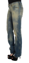 Load image into Gallery viewer, Cavalli Elegant Slim Bootcut Blue Jeans
