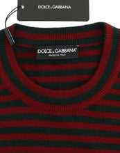 Load image into Gallery viewer, Dolce &amp; Gabbana Red Gray Cashmere Short Sleeve Sweater
