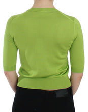 Load image into Gallery viewer, Dolce &amp; Gabbana Green Wool V-neck Pullover Sweater Top
