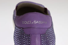 Load image into Gallery viewer, Dolce &amp; Gabbana Elegant Purple Strass Fashion Sneakers
