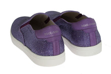 Load image into Gallery viewer, Dolce &amp; Gabbana Elegant Purple Strass Fashion Sneakers
