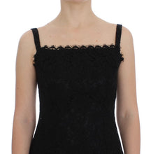 Load image into Gallery viewer, Dolce &amp; Gabbana Elegant Black Floral Lace Knee-Length Dress
