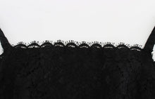 Load image into Gallery viewer, Dolce &amp; Gabbana Elegant Black Floral Lace Knee-Length Dress
