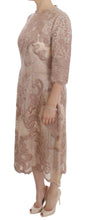 Load image into Gallery viewer, Dolce &amp; Gabbana Elegant Pink Lace Embroidered Shift Dress
