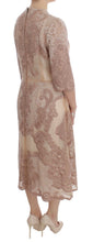 Load image into Gallery viewer, Dolce &amp; Gabbana Elegant Pink Lace Embroidered Shift Dress
