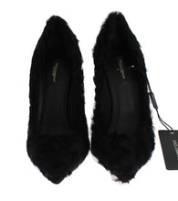 Load image into Gallery viewer, Dolce &amp; Gabbana Elegant Pumps in Luxe Xiangao Fur Leather
