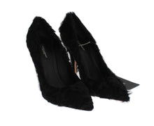 Load image into Gallery viewer, Dolce &amp; Gabbana Elegant Pumps in Luxe Xiangao Fur Leather
