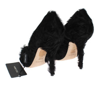 Load image into Gallery viewer, Dolce &amp; Gabbana Elegant Pumps in Luxe Xiangao Fur Leather
