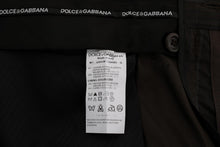 Load image into Gallery viewer, Dolce &amp; Gabbana Elegant Brown Striped Dress Trousers
