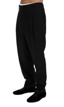 Load image into Gallery viewer, Dolce &amp; Gabbana Elegant Blue Striped Dress Trousers
