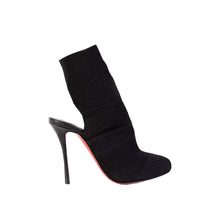 Load image into Gallery viewer, Christian Louboutin Elegant Black Fabric and Leather Ankle Boots
