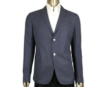 Load image into Gallery viewer, Gucci Men&#39;s Formal Midnight Blue / Grey Wool Jacket 2 Buttons
