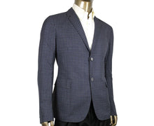 Load image into Gallery viewer, Gucci Men&#39;s Formal Midnight Blue / Grey Wool Jacket 2 Buttons
