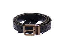 Load image into Gallery viewer, Dolce &amp; Gabbana Elegant Blue Leather-Cotton Blend Men&#39;s Belt

