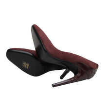 Load image into Gallery viewer, Bottega Veneta Women&#39;s Dark Rose Suede Leather Luxe Heels
