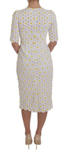 Load image into Gallery viewer, Dolce &amp; Gabbana Sunflower Ricamo Sheath Dress
