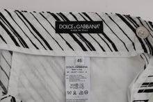 Load image into Gallery viewer, Dolce &amp; Gabbana Elegant Striped Cotton-Linen Shorts
