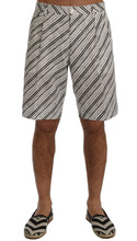 Load image into Gallery viewer, Dolce &amp; Gabbana Elegant Striped Cotton-Linen Shorts
