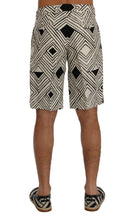 Load image into Gallery viewer, Dolce &amp; Gabbana White Black Striped Casual Shorts
